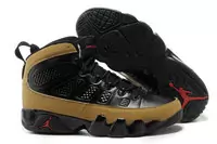 hommes air jordan 9 chaussures 2013 new style noir or